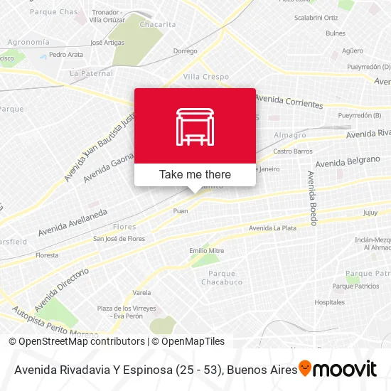 Mapa de Avenida Rivadavia Y Espinosa (25 - 53)