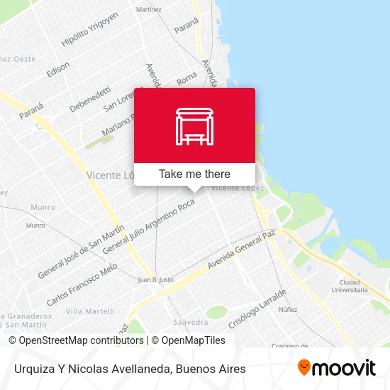 Mapa de Urquiza Y Nicolas Avellaneda