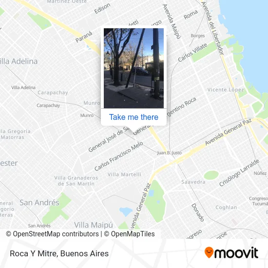 Roca Y Mitre map