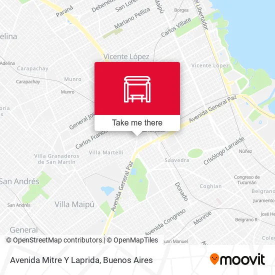 Avenida Mitre Y Laprida map