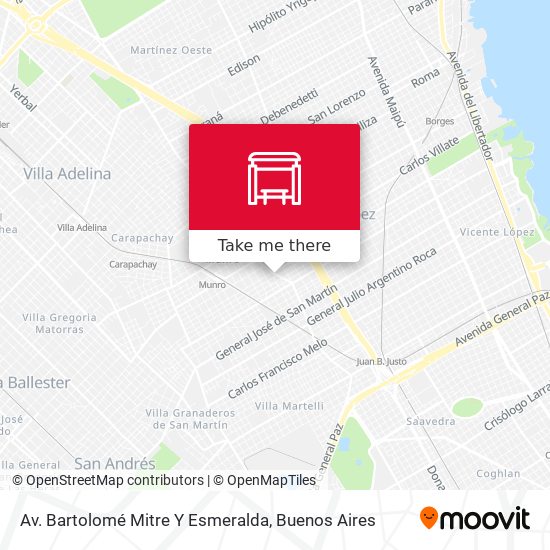 Mapa de Av. Bartolomé Mitre Y Esmeralda