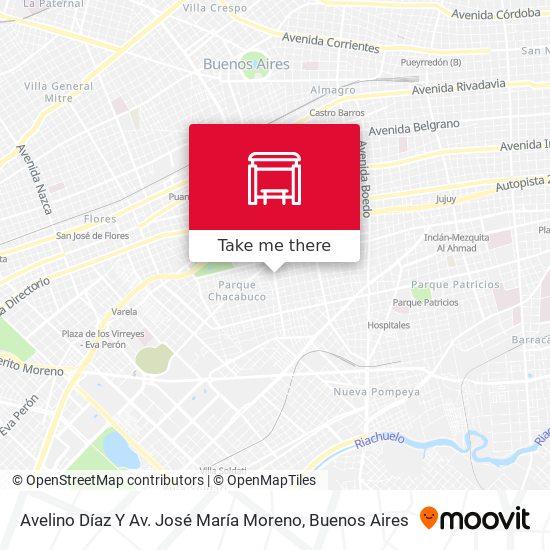 Avelino Díaz Y Av. José María Moreno map
