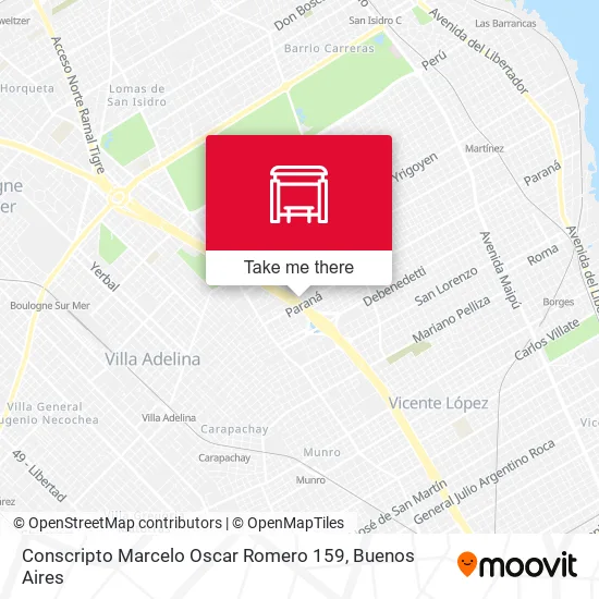 Mapa de Conscripto Marcelo Oscar Romero 159