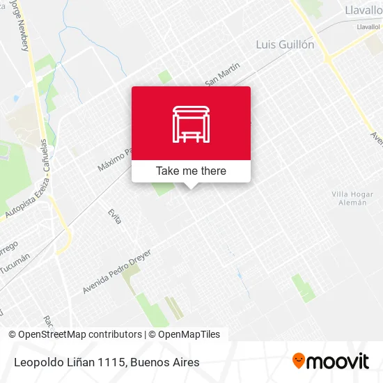 Leopoldo Liñan 1115 map