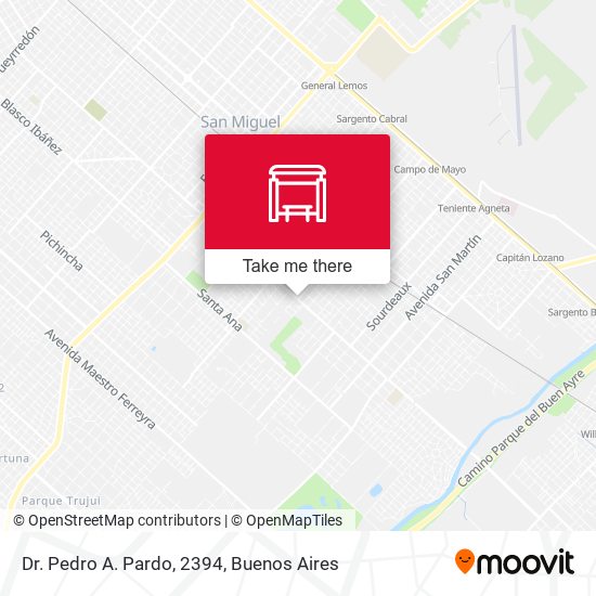 Dr. Pedro A. Pardo, 2394 map