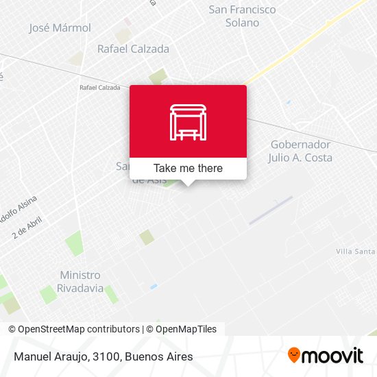 Manuel Araujo, 3100 map