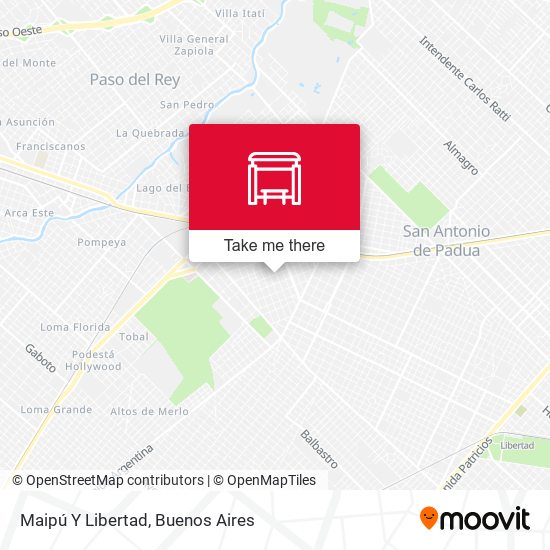 Mapa de Maipú Y Libertad