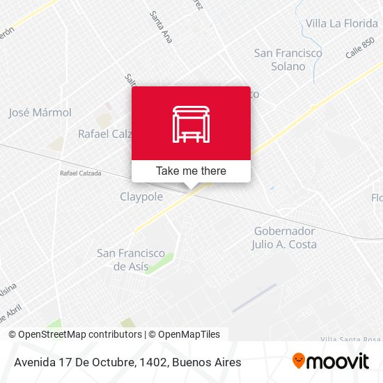 Avenida 17 De Octubre, 1402 map