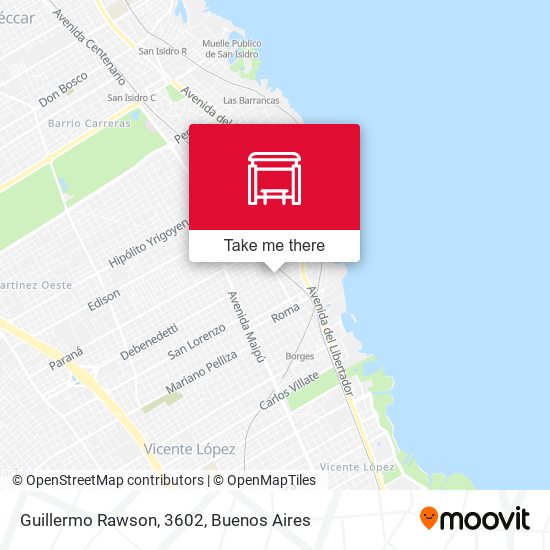 Guillermo Rawson, 3602 map