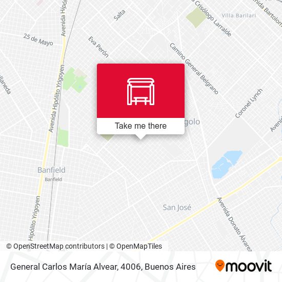 General Carlos María Alvear, 4006 map