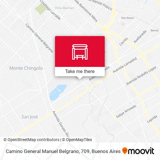 Camino General Manuel Belgrano, 709 map