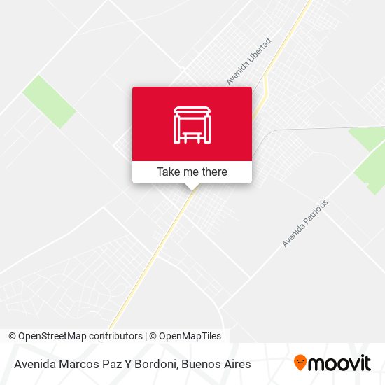 Mapa de Avenida Marcos Paz Y Bordoni