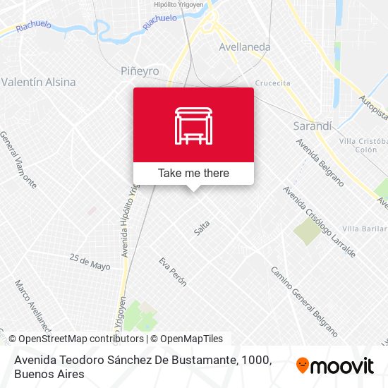 Mapa de Avenida Teodoro Sánchez De Bustamante, 1000