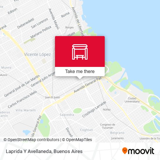Laprida Y Avellaneda map
