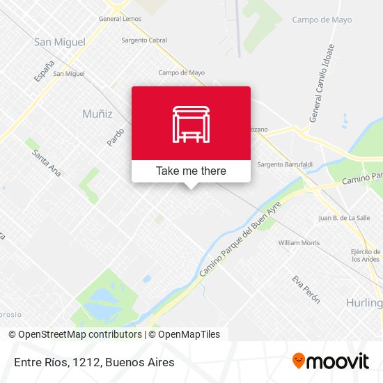 Entre Ríos, 1212 map