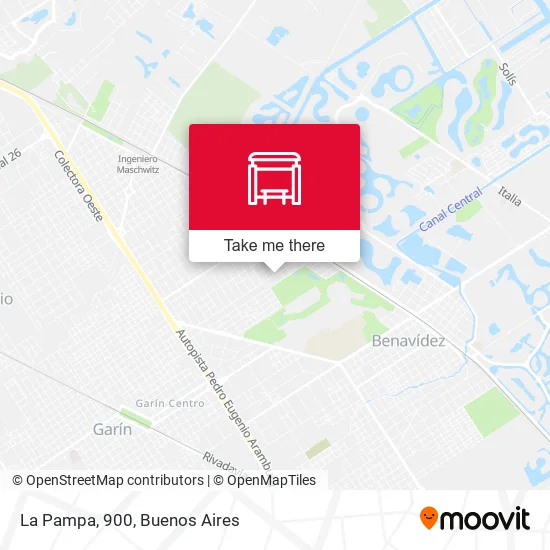 La Pampa, 900 map