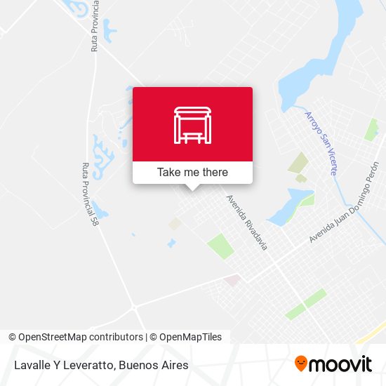 Mapa de Lavalle Y Leveratto