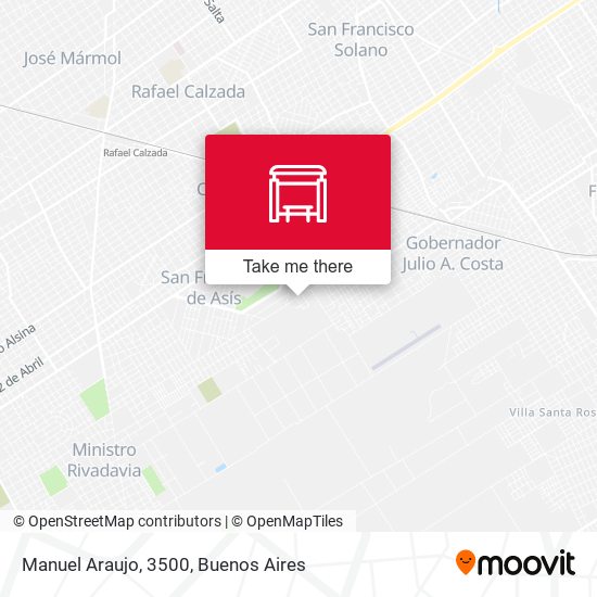 Mapa de Manuel Araujo, 3500