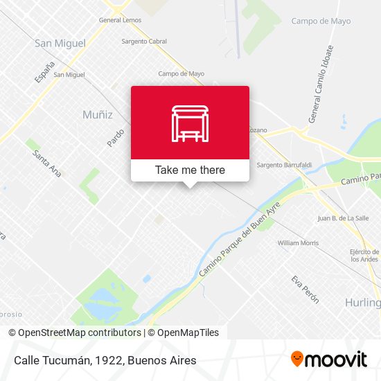Calle Tucumán, 1922 map
