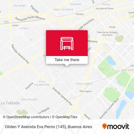 Oliden Y Avenida Eva Perón (145) map