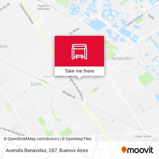 Mapa de Avenida Benavídez, 287