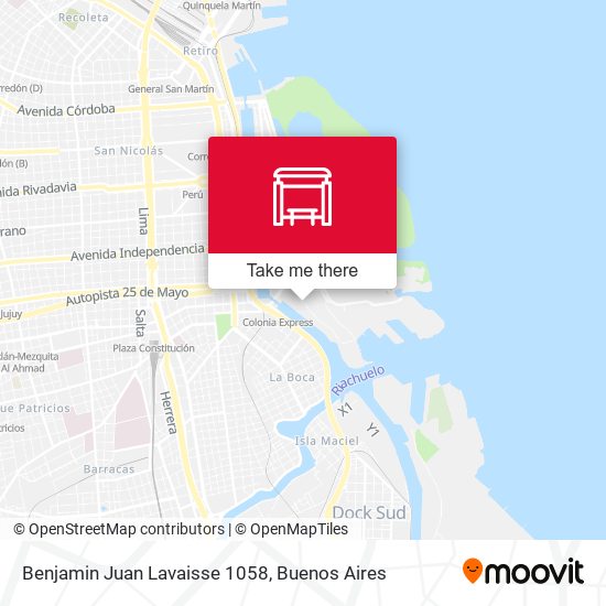 Benjamin Juan Lavaisse 1058 map