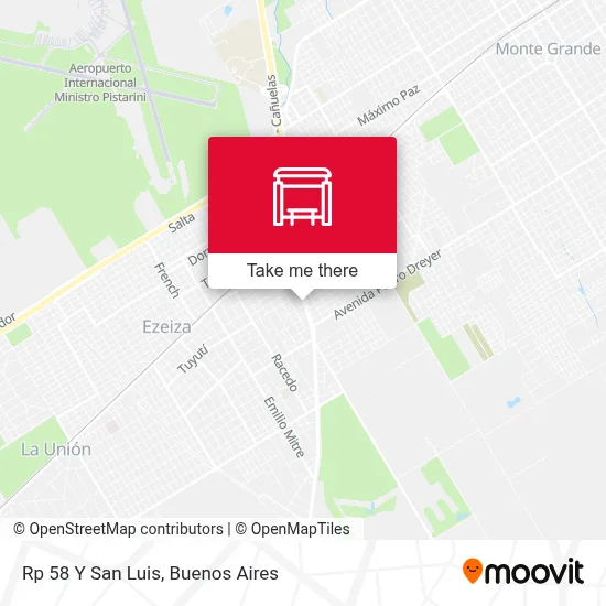 Rp 58 Y San Luis map