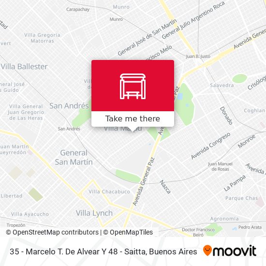 35 - Marcelo T. De Alvear Y 48 - Saitta map