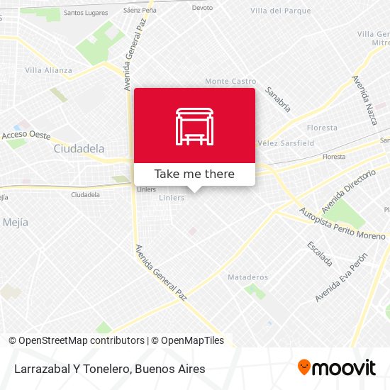Larrazabal Y Tonelero map