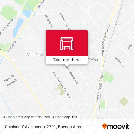 Chiclana Y Avellaneda, 2791 map