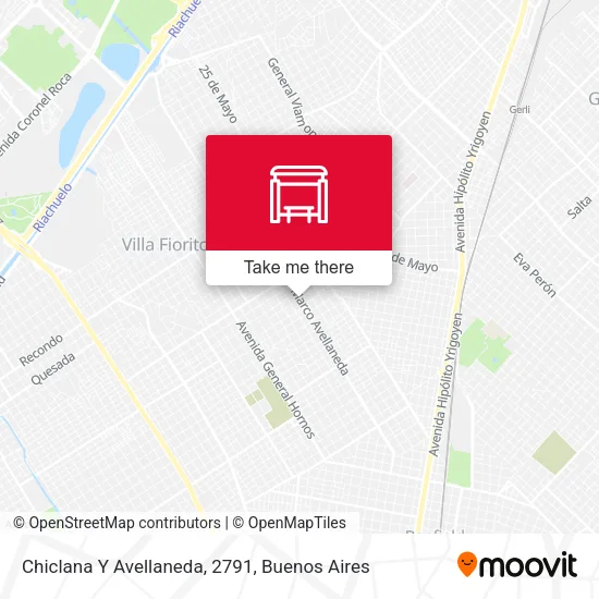 Chiclana Y Avellaneda, 2791 map