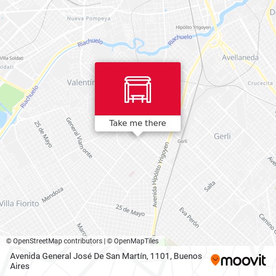 Mapa de Avenida General José De San Martín, 1101