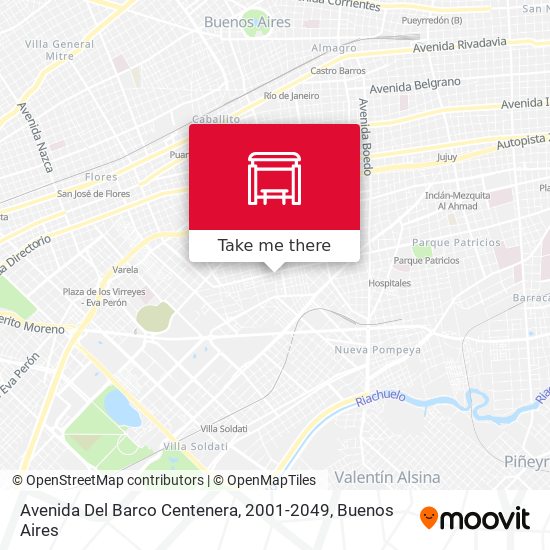 Avenida Del Barco Centenera, 2001-2049 map