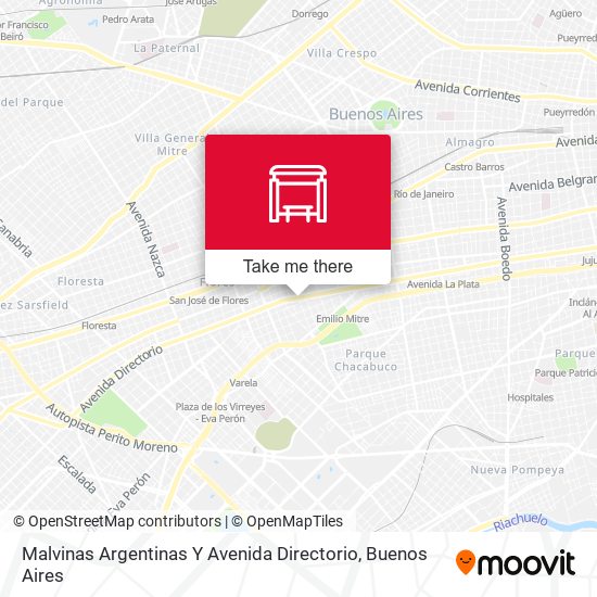 Malvinas Argentinas Y Avenida Directorio map