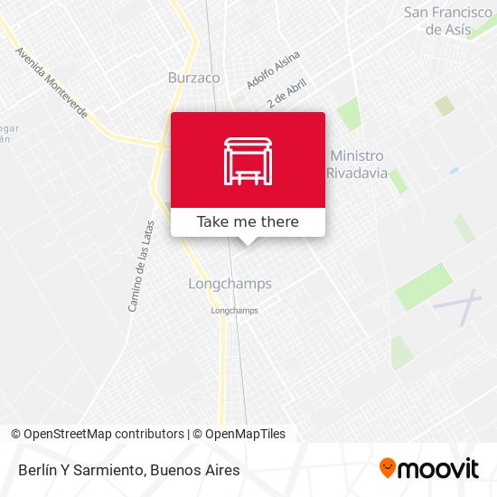 Berlín Y Sarmiento map