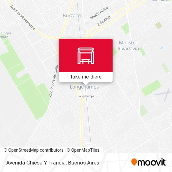 Avenida Chiesa Y Francia map