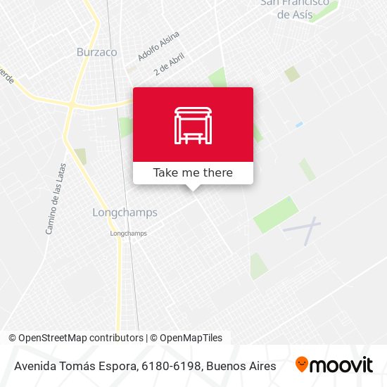 Mapa de Avenida Tomás Espora, 6180-6198