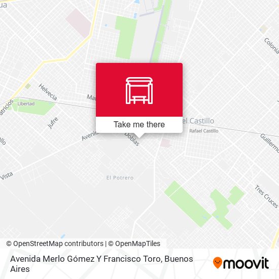 Avenida Merlo Gómez Y Francisco Toro map