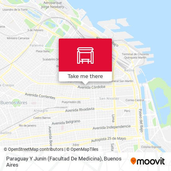 Paraguay Y Junín (Facultad De Medicina) map