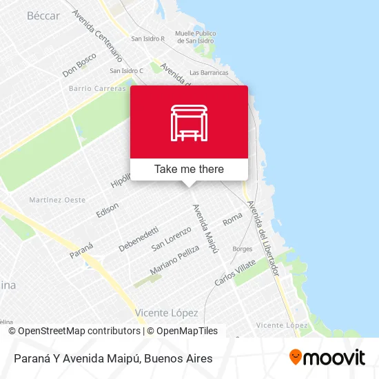 Paraná Y Avenida Maipú map