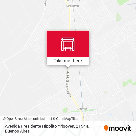 Mapa de Avenida Presidente Hipólito Yrigoyen, 21544