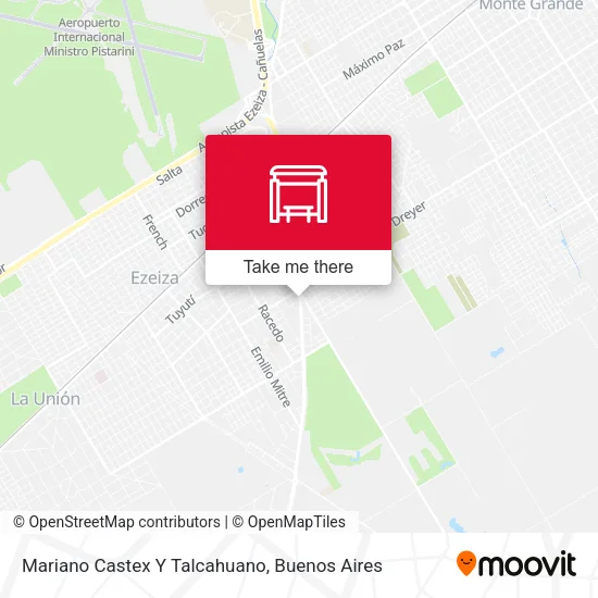 Mariano Castex Y Talcahuano map