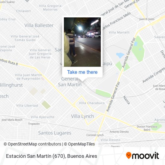 Estación San Martín (670) map