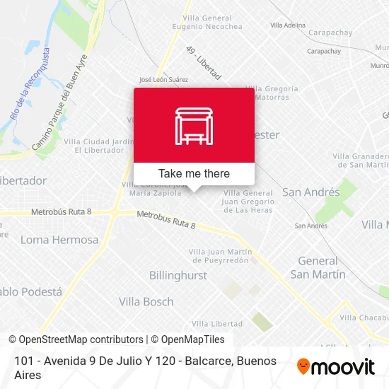 101 - Avenida 9 De Julio Y 120 - Balcarce map