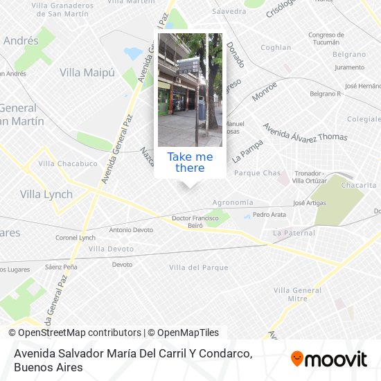Avenida Salvador María Del Carril Y Condarco map