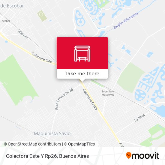 Colectora Este Y Rp26 map