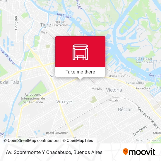 Av. Sobremonte Y Chacabuco map