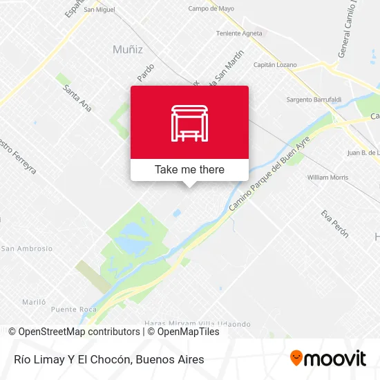 Río Limay Y El Chocón map