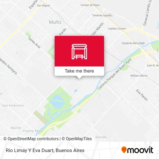 Río Limay Y Eva Duart map