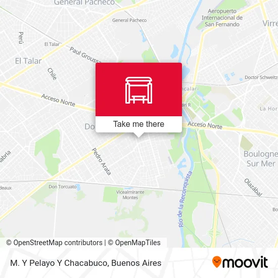 M. Y Pelayo Y Chacabuco map